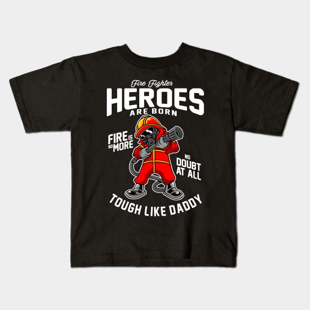 Fire Fighter Kids T-Shirt by Unestore